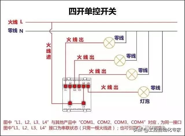 电表上断路器怎么接线真实图,单相电表与三相断路器接线图