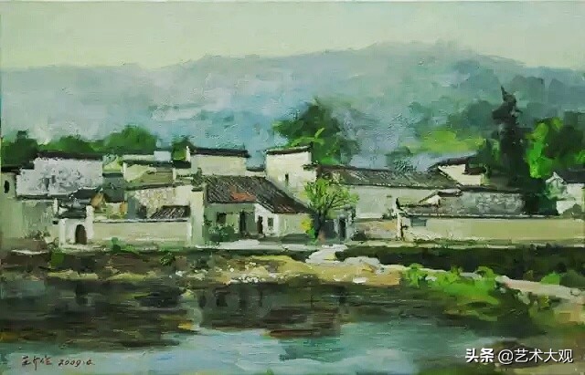 广州美院油画风景写生作品欣赏,播放中国美院风景油画写生视频