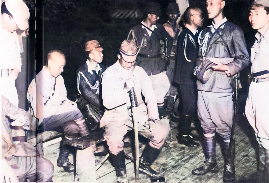 战犯老照片,处决日本七大战犯影像