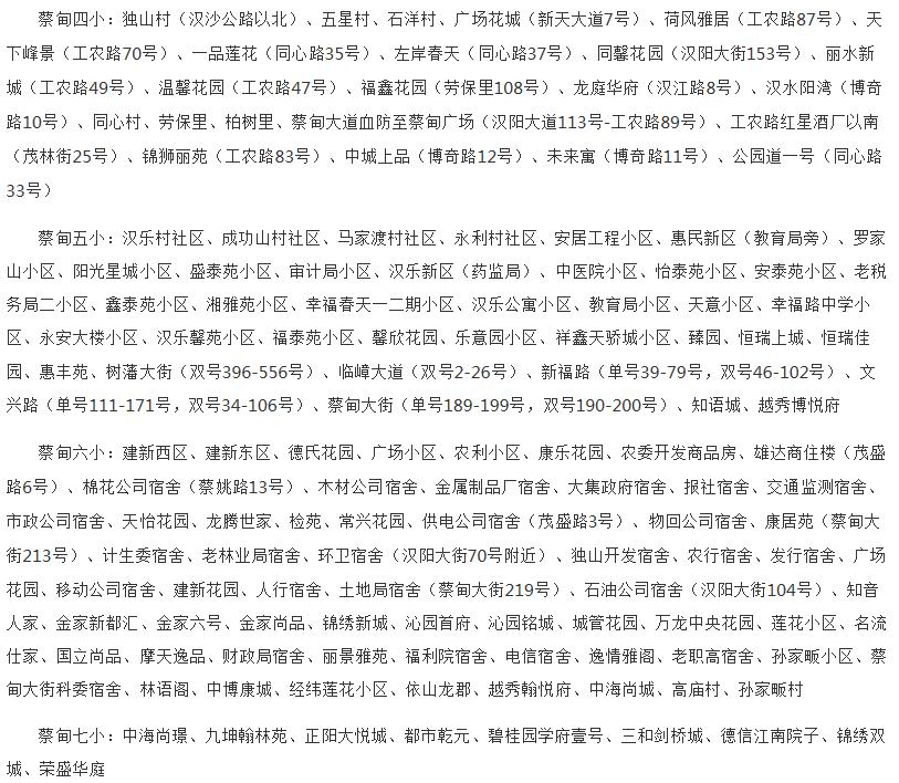 武汉洪山区小学对口划片一览表,武汉十大重点小学对口划片一览表