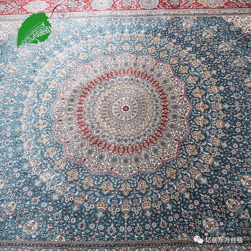 亿丝手工真丝波斯地毯被称为地面上的艺术