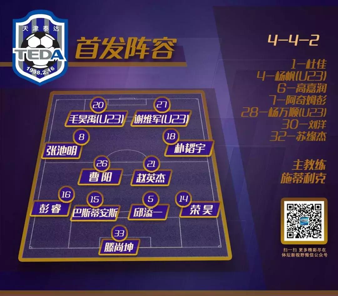 泰达赢得保级先机,泰达足协杯对阵上港