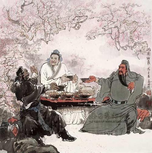 刘关张三兄弟桃园结义拜关公,刘关张桃园三结义拜的是关公么