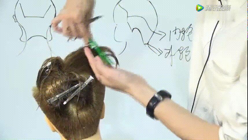 男潮流发型剪发视频教程,男士锡纸烫飞机头吹风教程