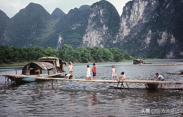 80年代桂林平乐老照片,老照片广西桂林1984年