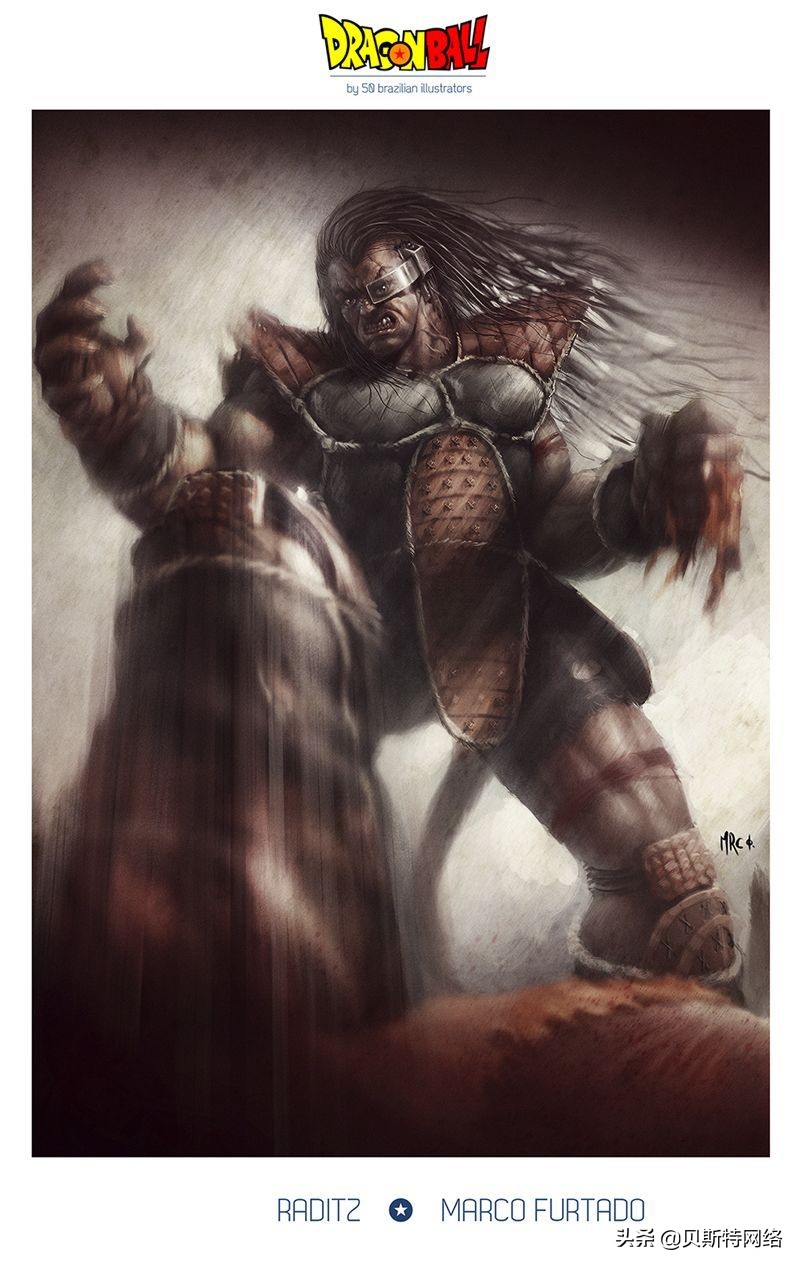 日本动漫插画师七龙珠,手绘龙珠经典插画