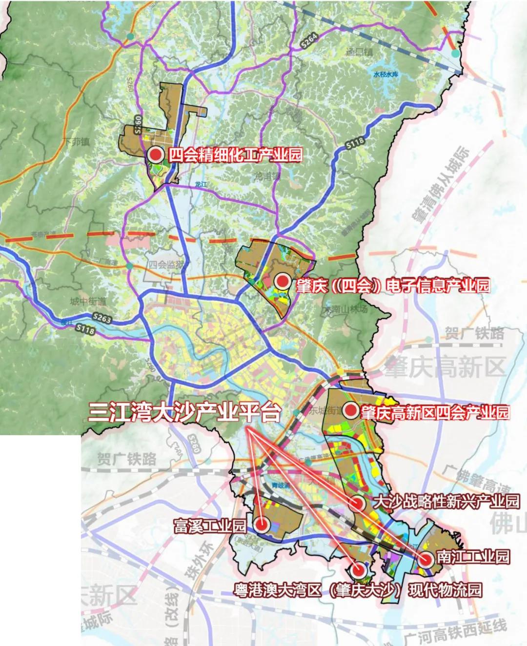 广东四会城市未来规划图,四会大湾区规划图