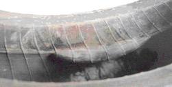 轮胎异常损坏原因图解,轮胎损坏图片