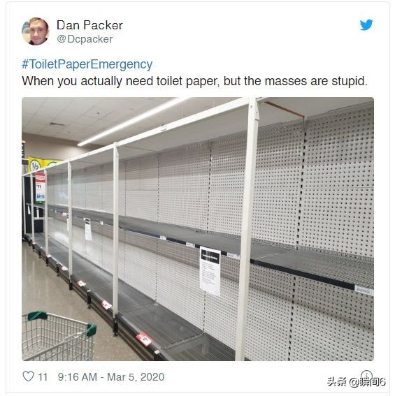 疫情来袭你的厕纸还够用吗,疫情期间为什么外国人都在买厕纸