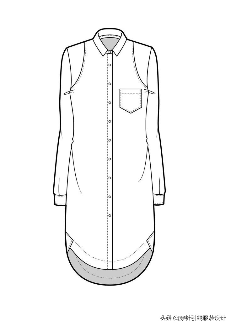 宽松洋气时装衬衣裙中长款,秋季爆款连衣裙衬衫裙