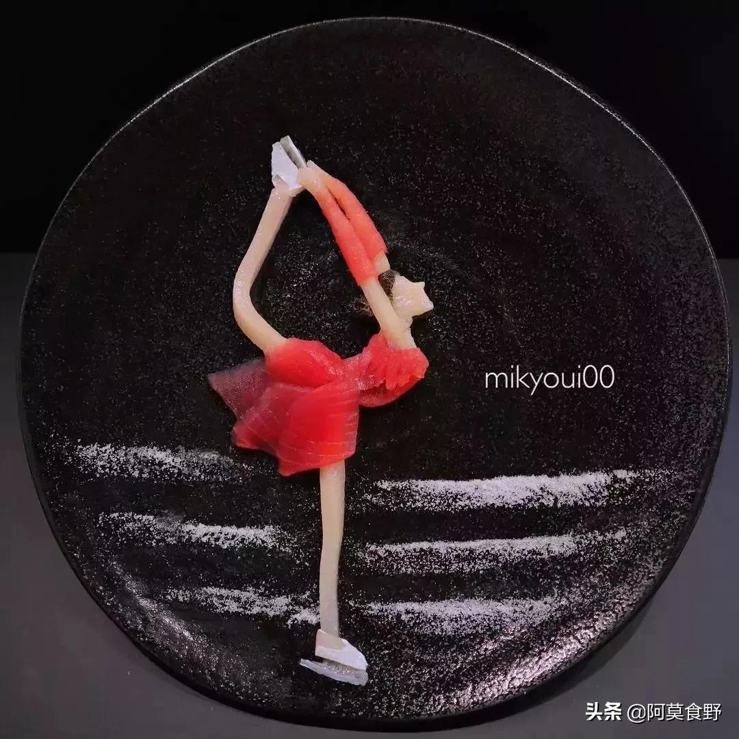刺身五种摆盘图片,花龙刺身摆盘