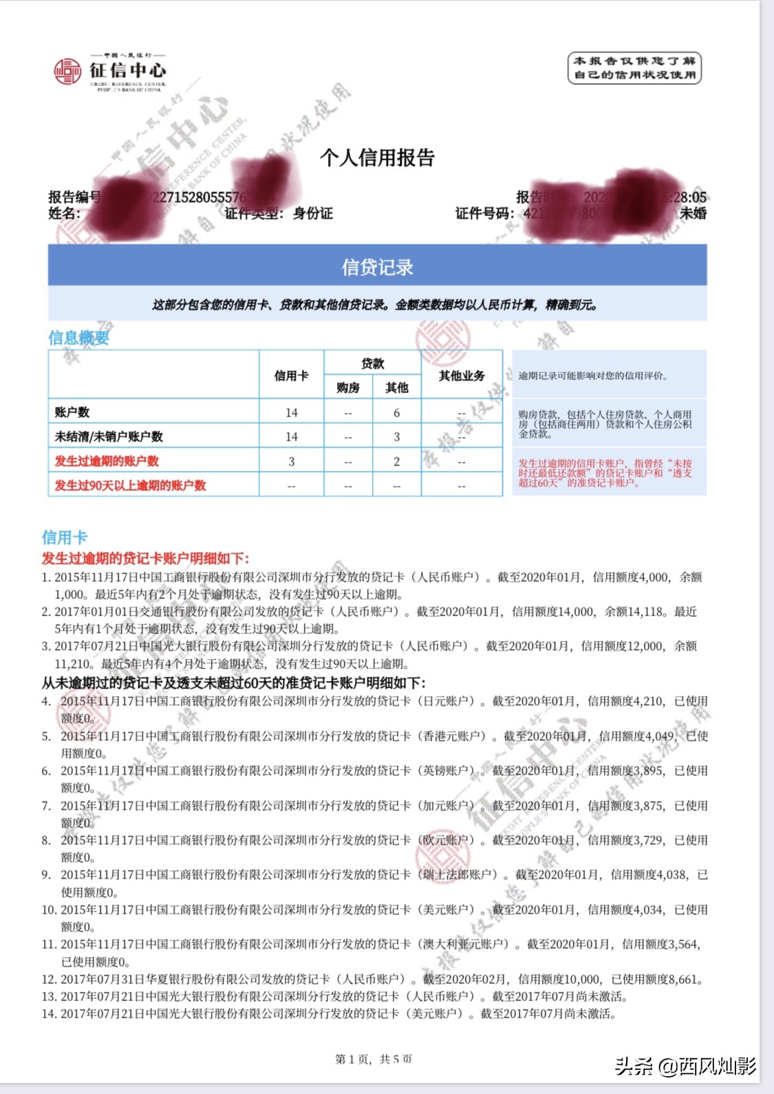 征信报告怎么看简版有没有问题,怎么看电子版征信报告是正常的
