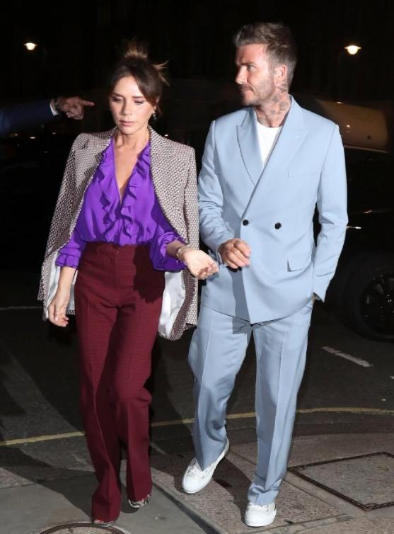 贝克汉姆贝嫂出席时装周,贝克汉姆贝嫂走秀