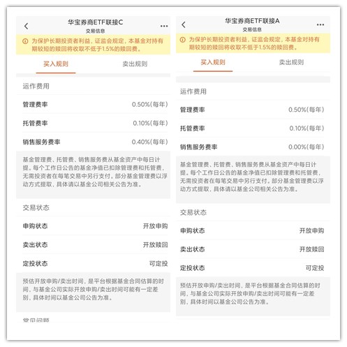 同一基金的a和c收益一样的吗,同样的基金a和c有必要一起买吗
