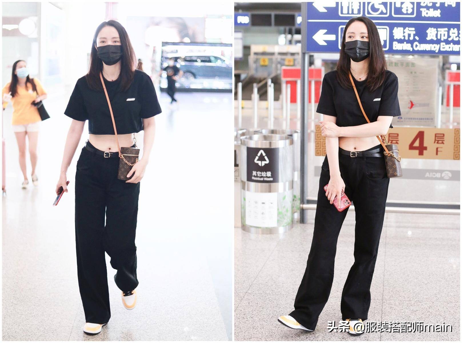 董璇与女儿穿亲子装的照片,董璇带女儿拍写真小酒窝近照可爱