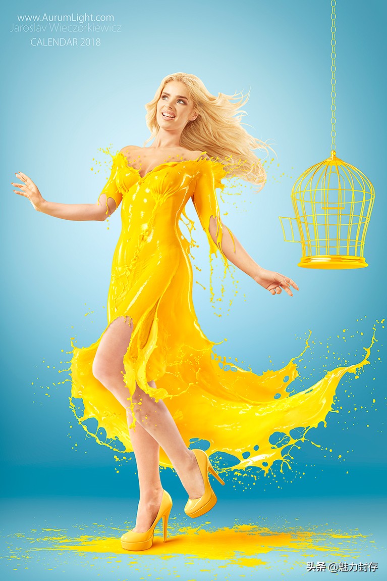 惊艳的牛奶挂历创意设计