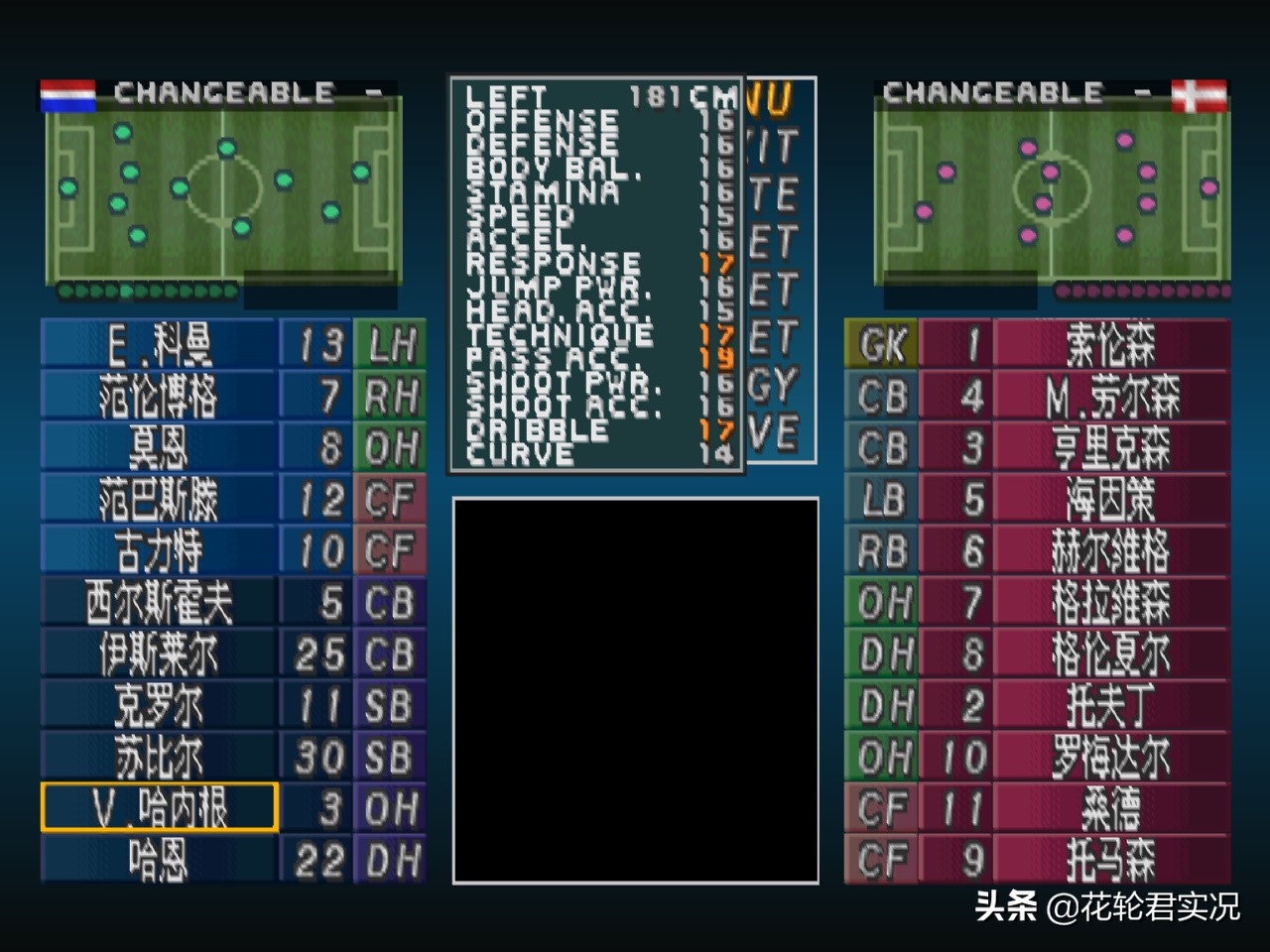 实况2002经典球员,实况2002速度最快的球员