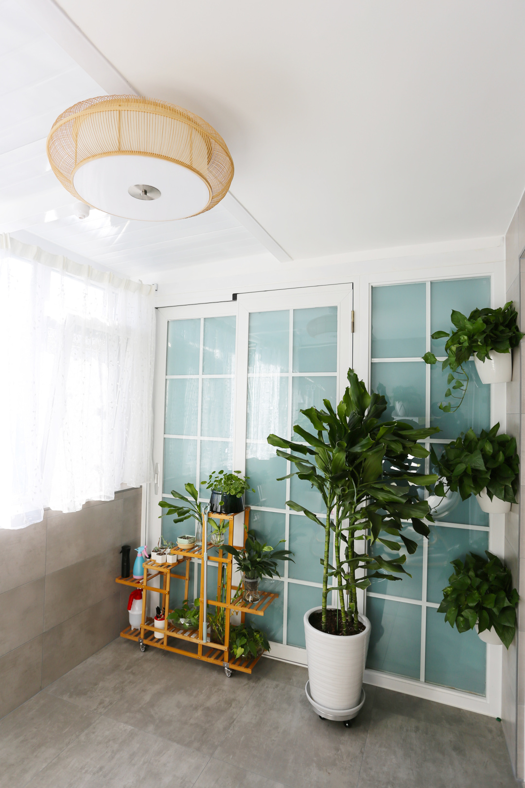 88平双阳台现代简约风格,一室一厅大阳台小户型装修老房子