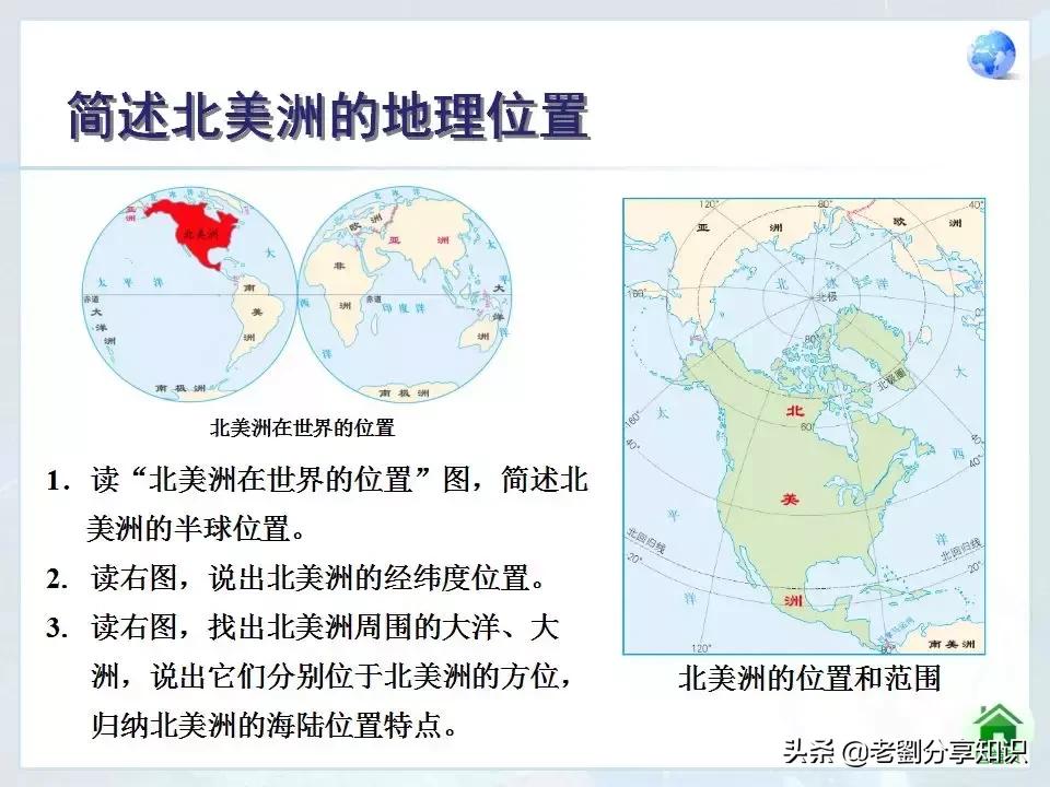人教版七年级地理下册位置和范围,七年级地理下册美国的ppt