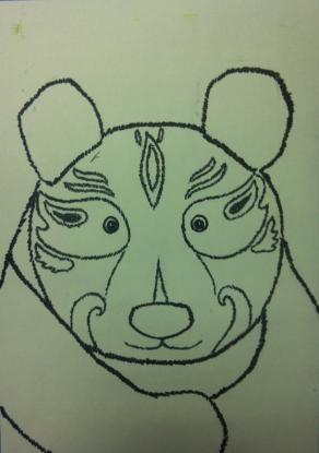 中国脸谱创意儿童画,儿童画创意教程