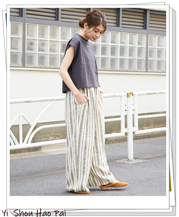 亚麻裤搭配什么上衣好看,亚麻上衣搭配格子裤秋季