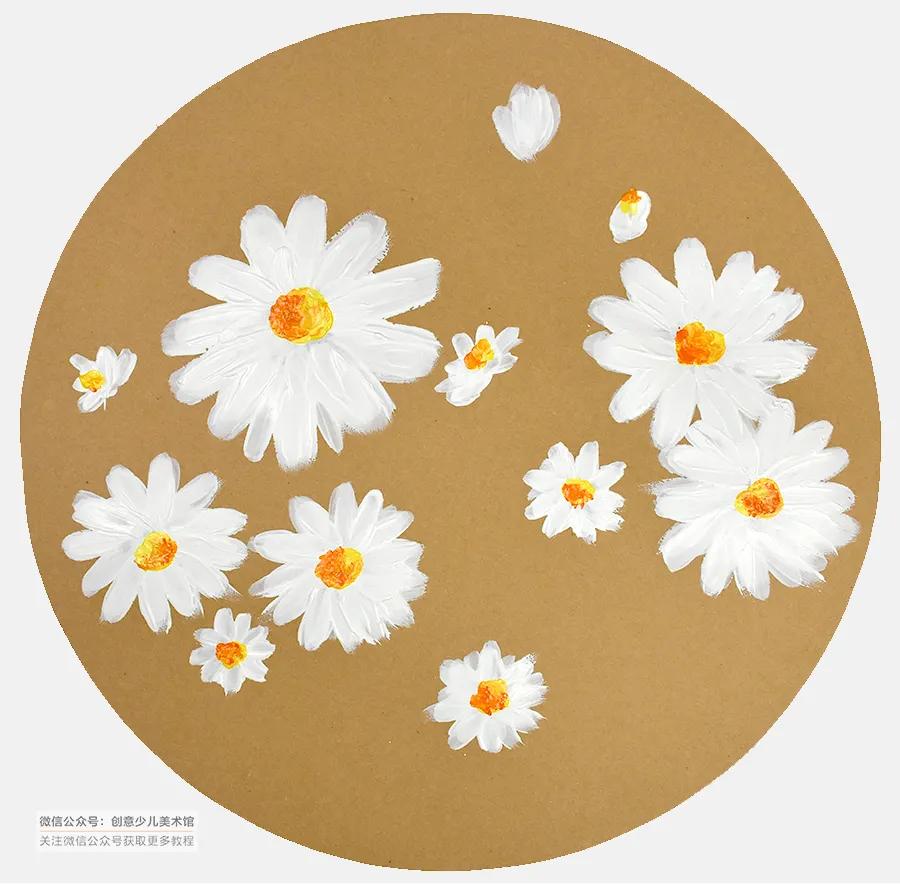 儿童画花朵简单画法,儿童画小花朵简单画法