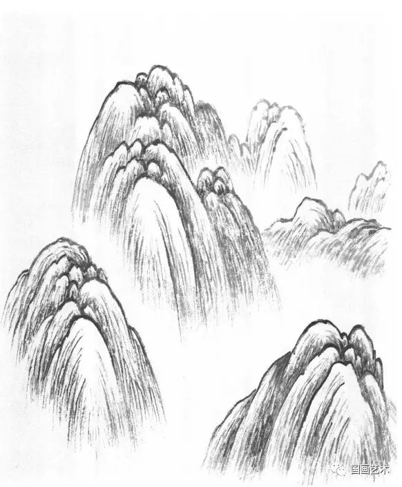 山水画基础技法山石,墨香书画轩山水画技法视频