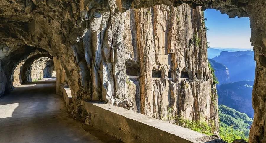 太行大峡谷挂壁公路自驾,郭亮太行大峡谷路线图