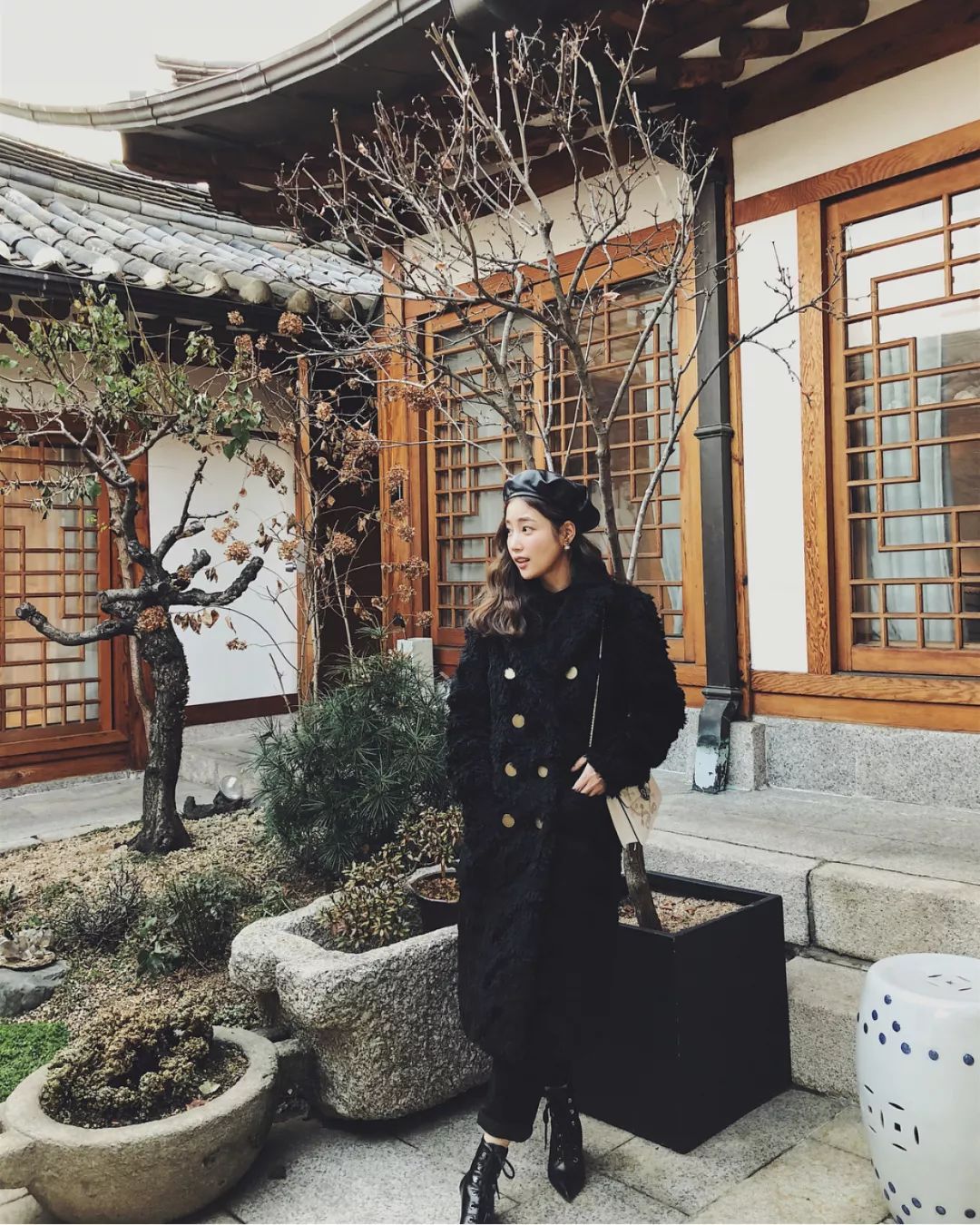 欧美时尚博主穿搭示范冬,韩系慵懒风冬季穿搭博主