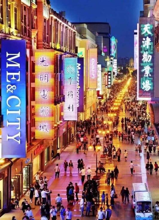 天津怀旧影像滨江道,1980天津滨江道老照片