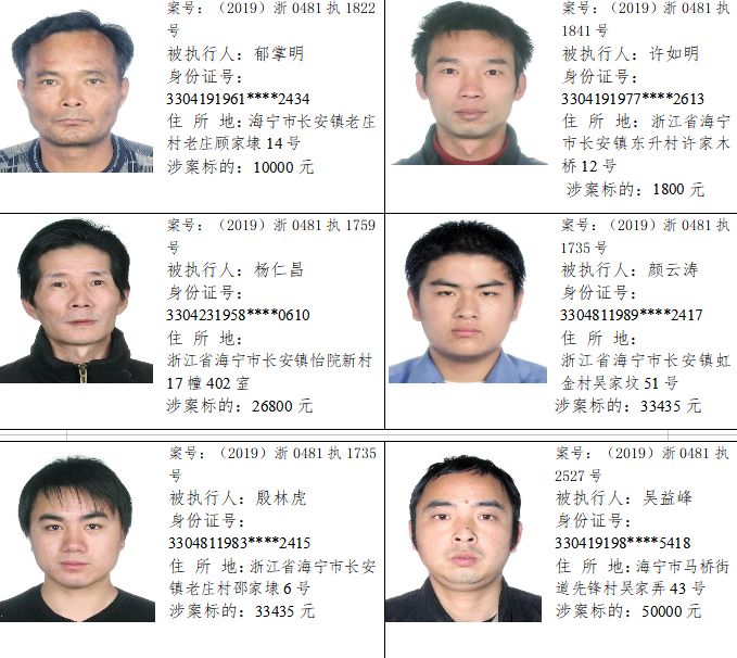 浙江实名曝光26人照片,浙江实名曝光照片