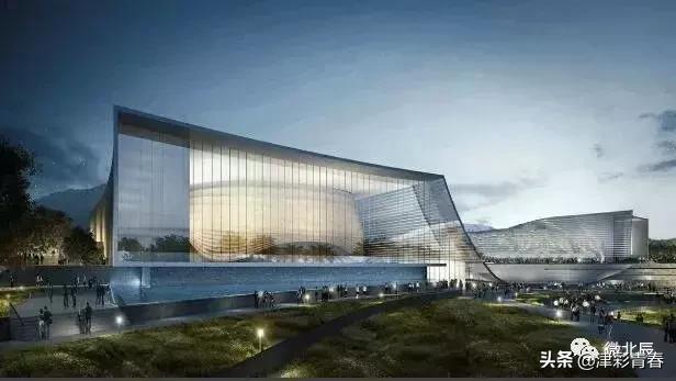 天津新文旅地标,天津文化中心建设照片