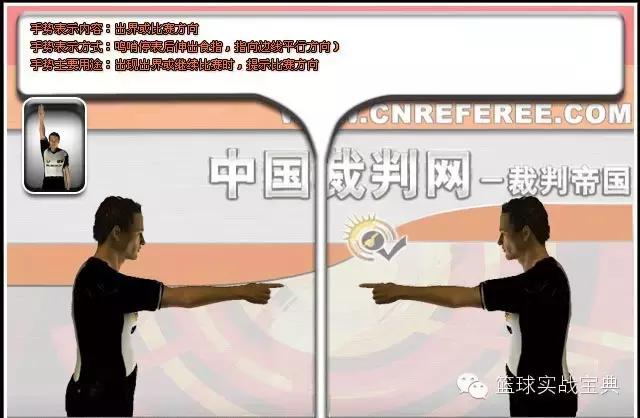 足球裁判判罚手势,NBA裁判判罚手势