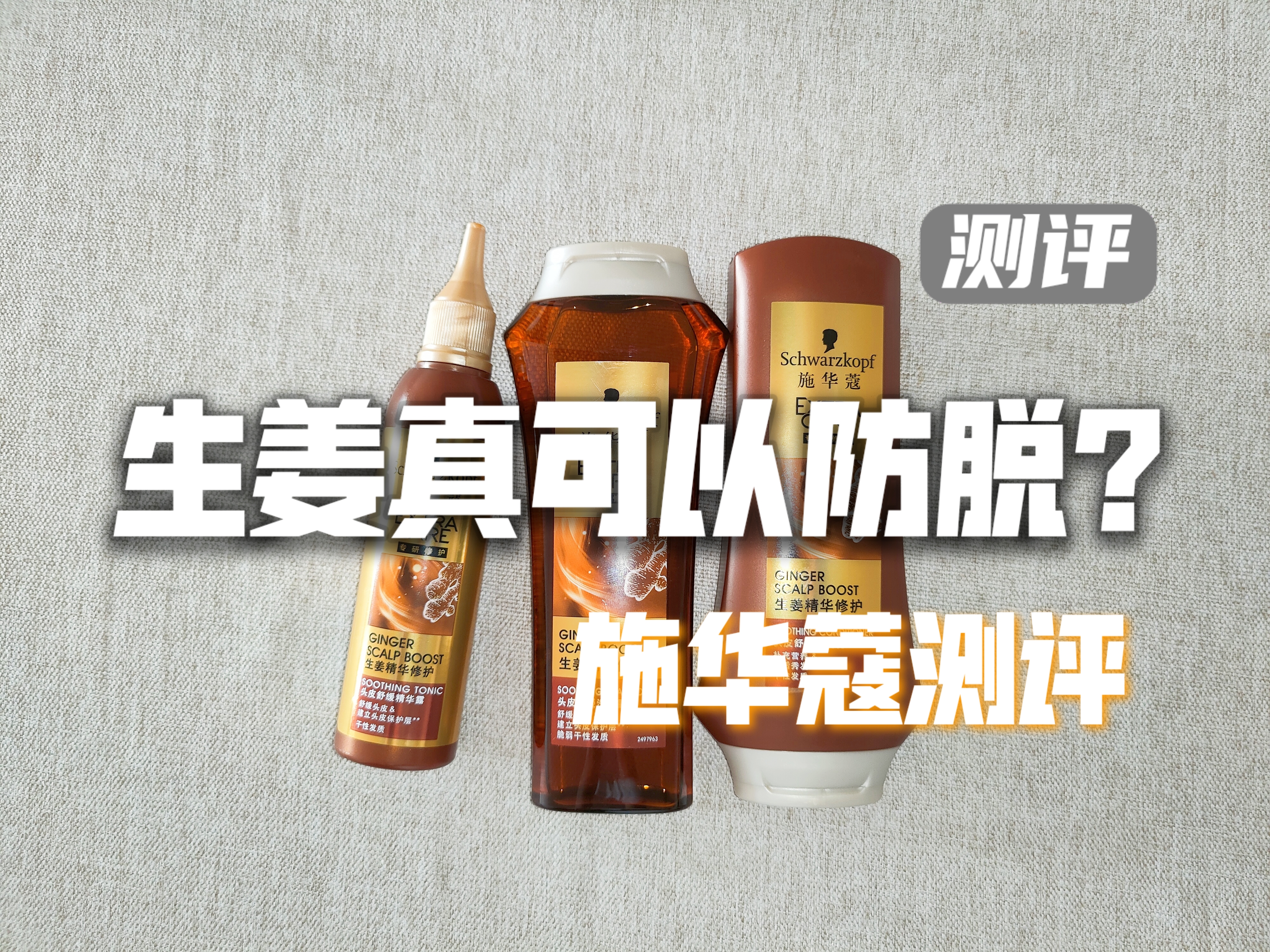施华蔻防脱发头皮调理精华液,施华蔻生姜洗发水舒缓头皮