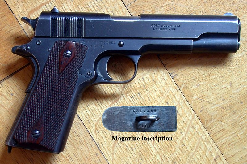 美军手枪m1911,m1911手枪击落零式战机