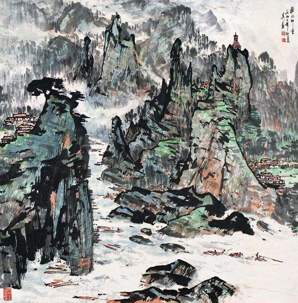 水墨画夜景欣赏,画夜景最好的中国画