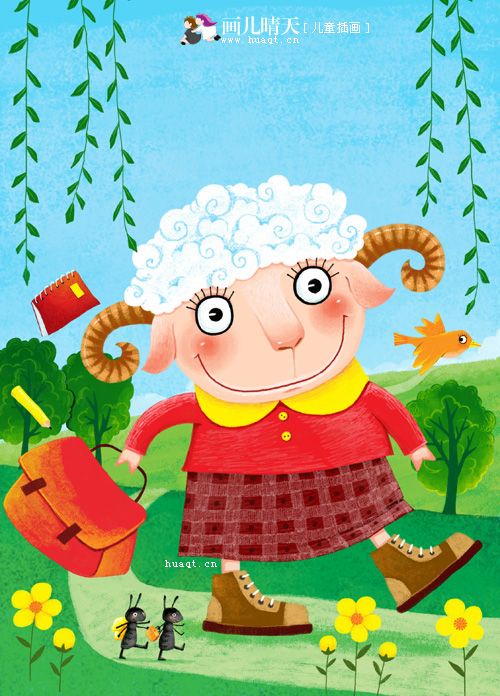 唯美插画壁纸动物,简单又漂亮的动物插画