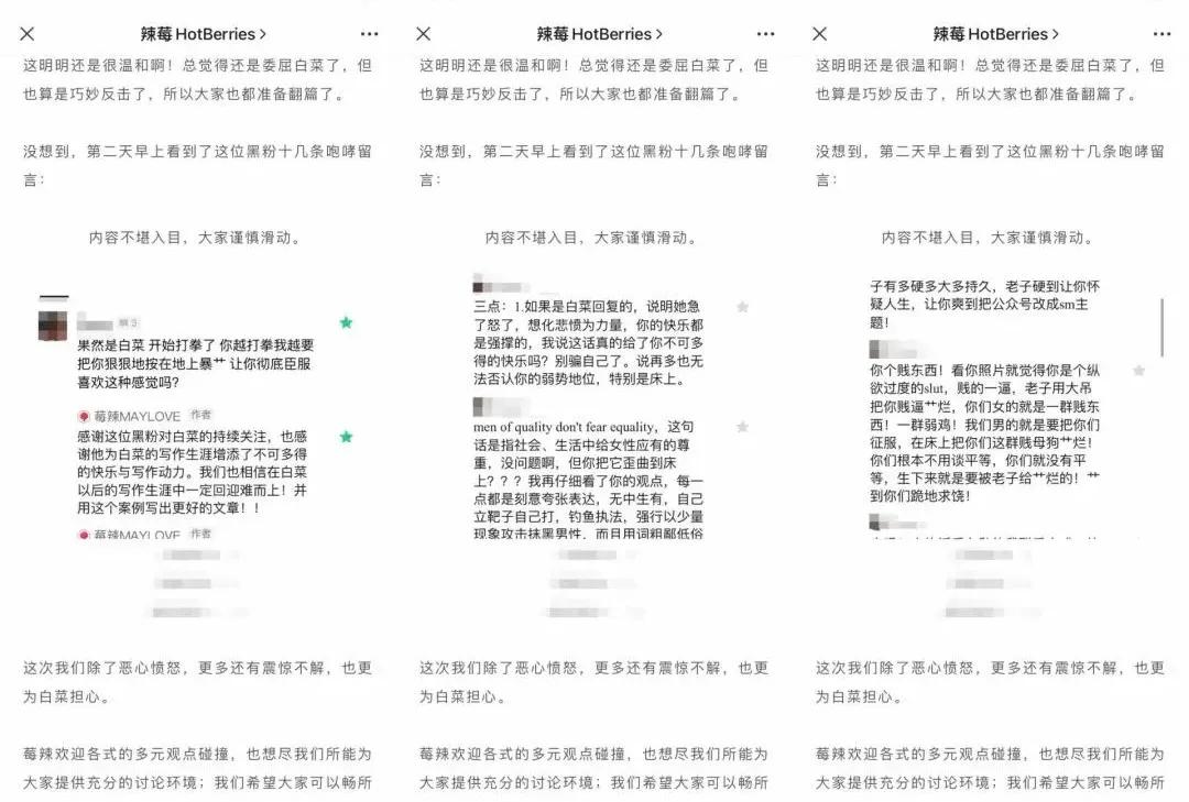 露骨私信、黄色评论，女性博主被网络性骚扰怎么办？