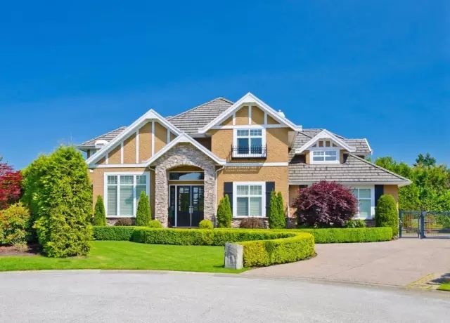 农村草坪花园设计实景图,花园草坪布局