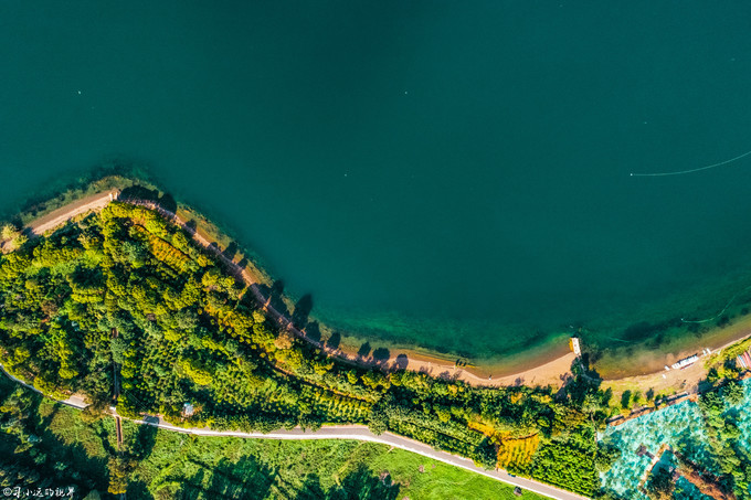 2001年抚仙湖水下古城真实视频,罕见的湖泊风光摄影