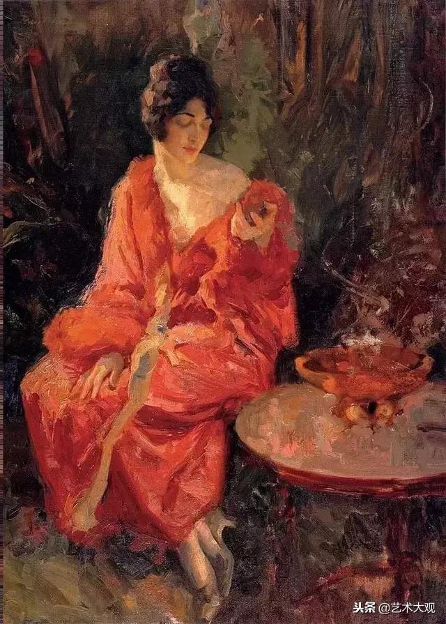 现代油画大师作品集,美国当代油画大师作品室内
