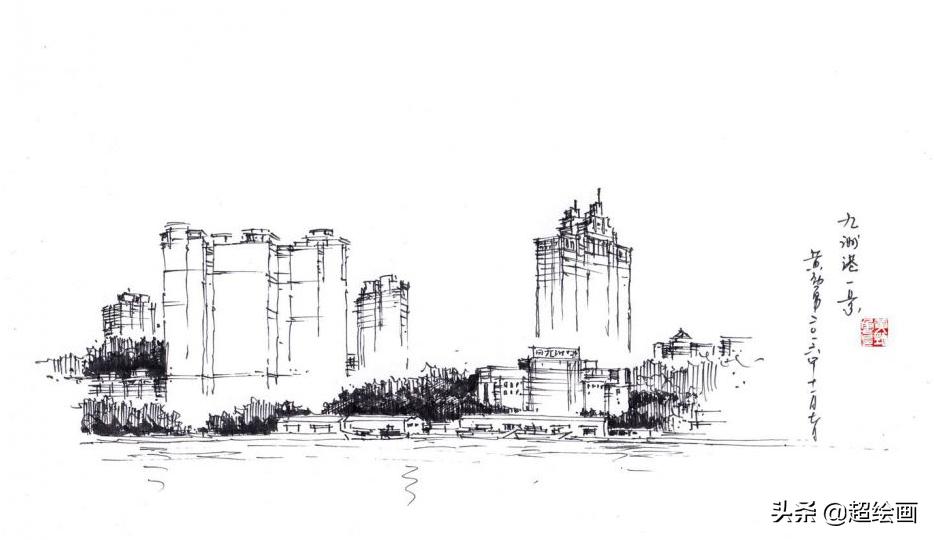 十大顶级钢笔画速写,钢笔速写100幅图片