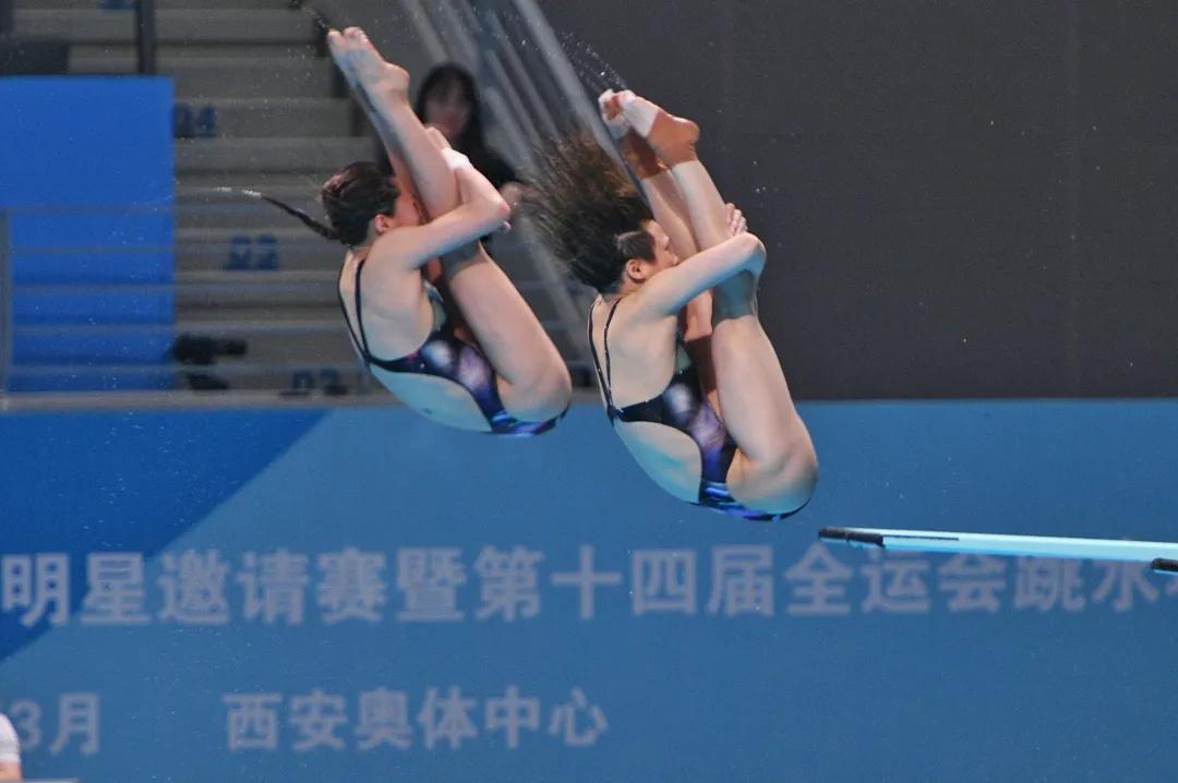 十四运会跳水比赛花絮,十四运跳水测试赛礼仪采访
