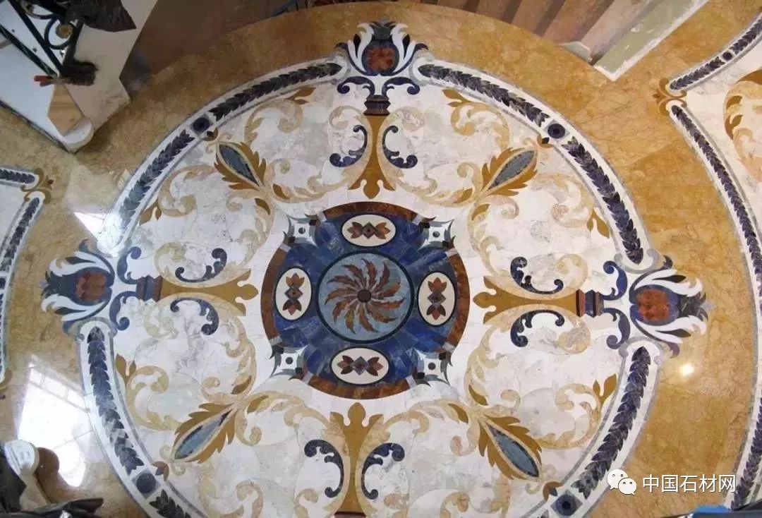 中式别墅石材水刀拼花图册,顶级石材水刀拼花