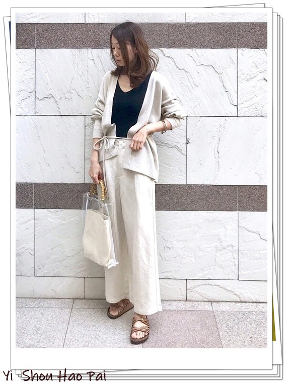 夏季亚麻宽松洋气7分裤,亚麻棉牛仔直筒裤穿搭