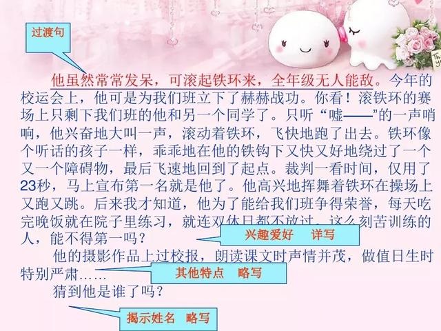 三年级上第一单元作文猜猜他是谁,三年级语文猜猜他是谁作文知识点