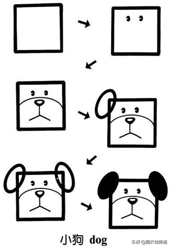 老师与学生家长简笔画,家长鼓励孩子的简笔画