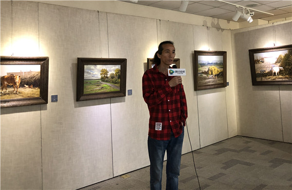 高飞乡村油画作品,油画个展
