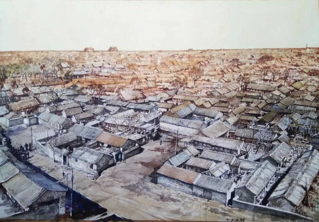 西安大美古城老照片,大美三秦中的陕西名胜古迹的手绘