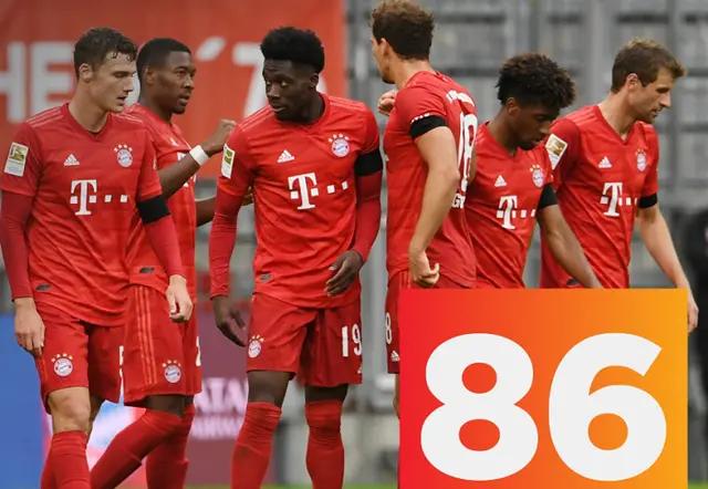 德甲豪门拜仁三冠王,德甲莱万双响拜仁5-1完胜科隆